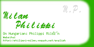 milan philippi business card